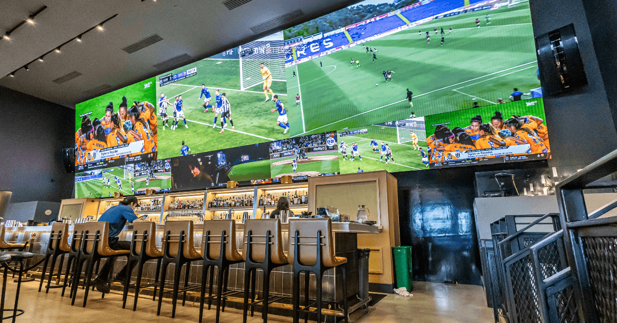 Jaw Dropping AV Sports Entertainment for Newly Opened Charlotte, NC Sports Lounge