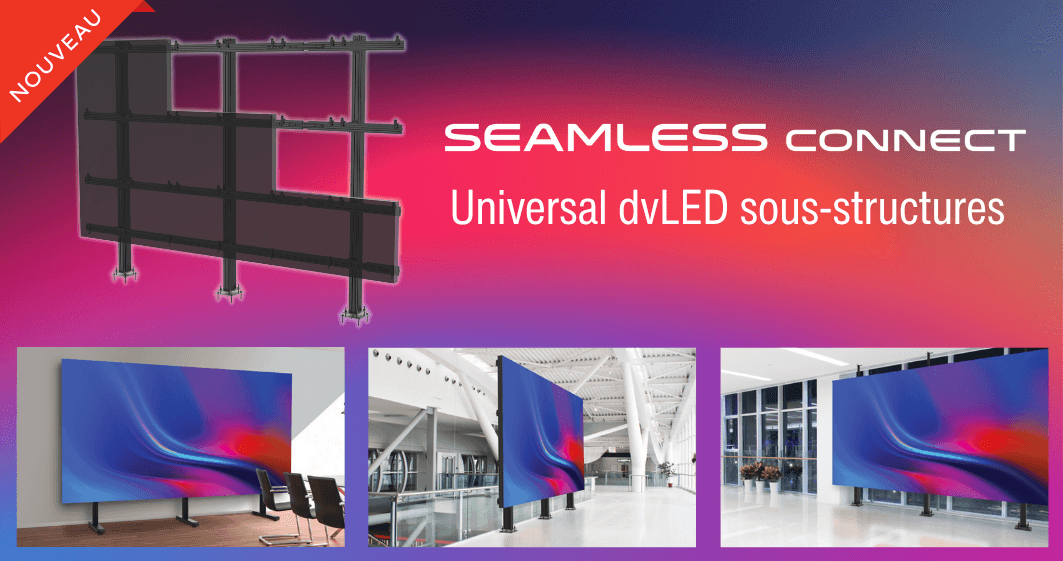 Les sous-structures universelles SEAMLESS Connect de Peerless-AV® désormais  disponibles à l'échelle mondiale