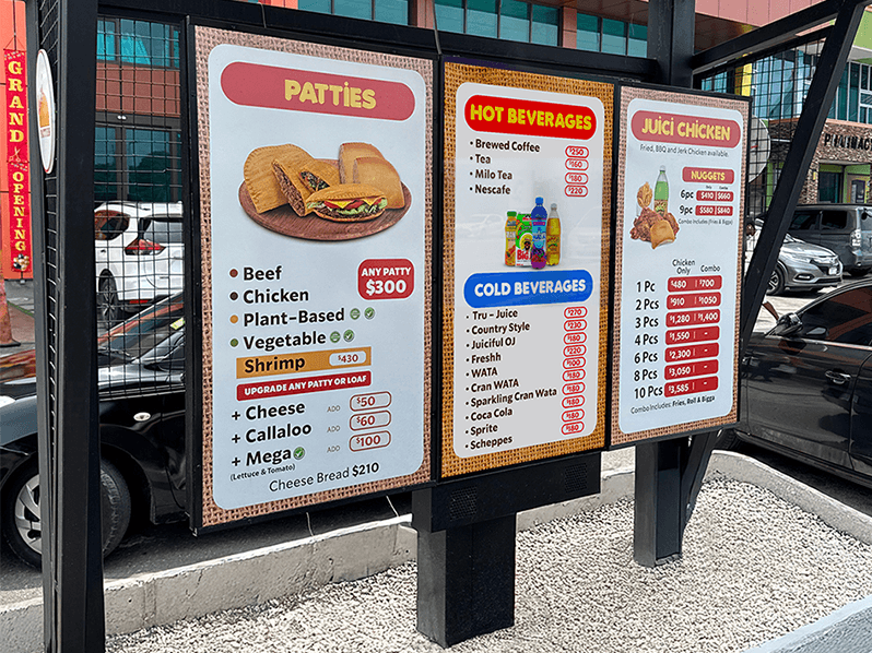Serving Innovation in Jamaica: Peerless-AV® Digital Signage at Juici Patties, Drax Hall, St. Ann